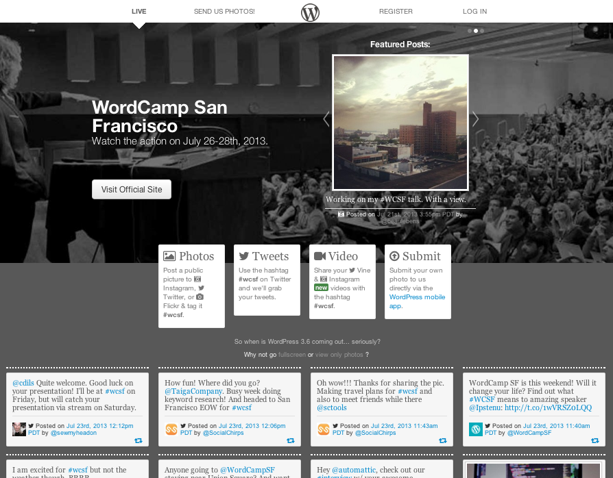 Armchair WordCampers Now Have Their Own Site