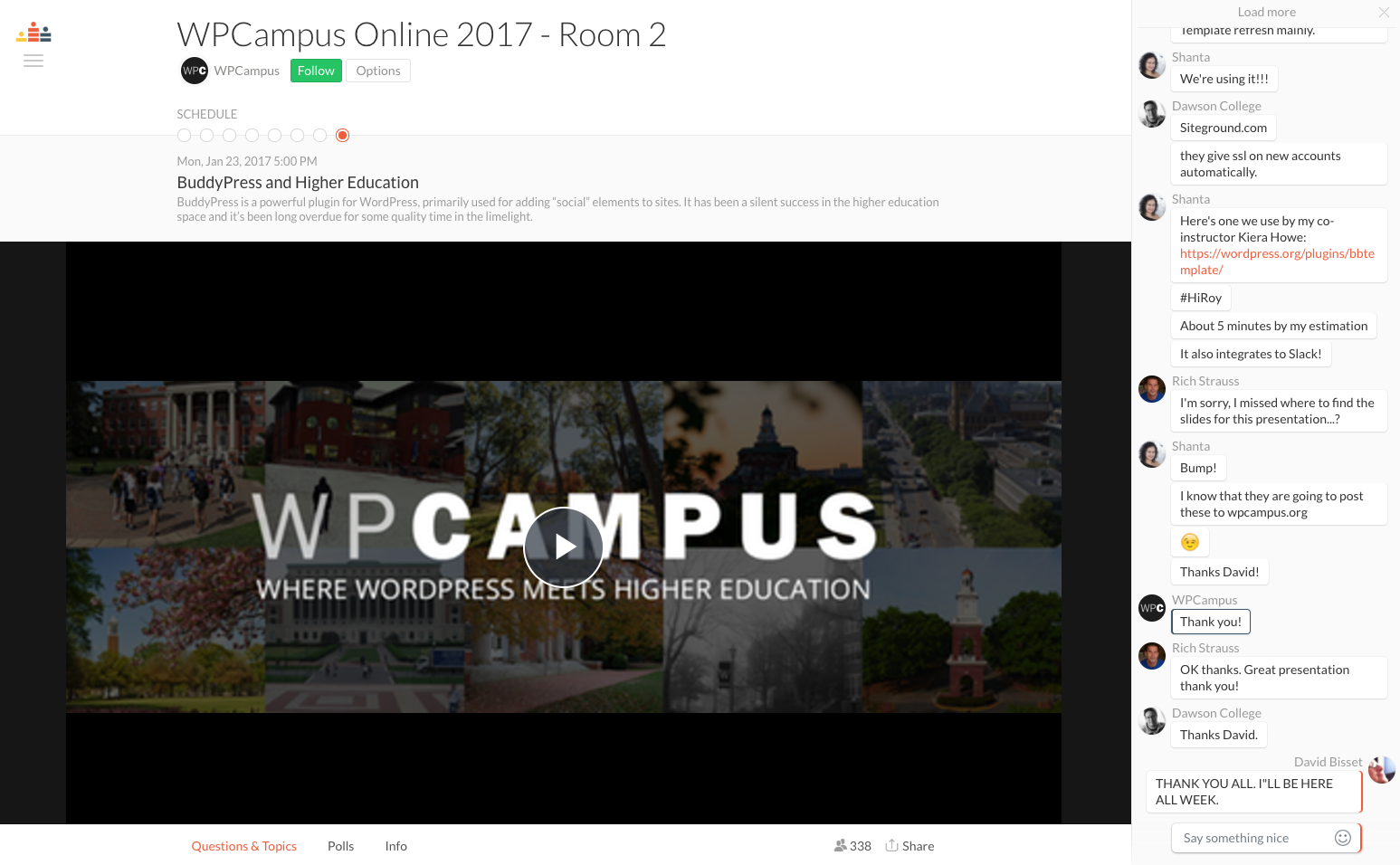 Slides From WPCampus Online 1/23/17